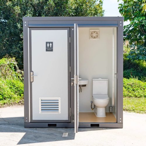 Mobiel toilet unit dubbel