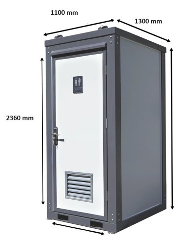 Mobiele toilet unit enkel